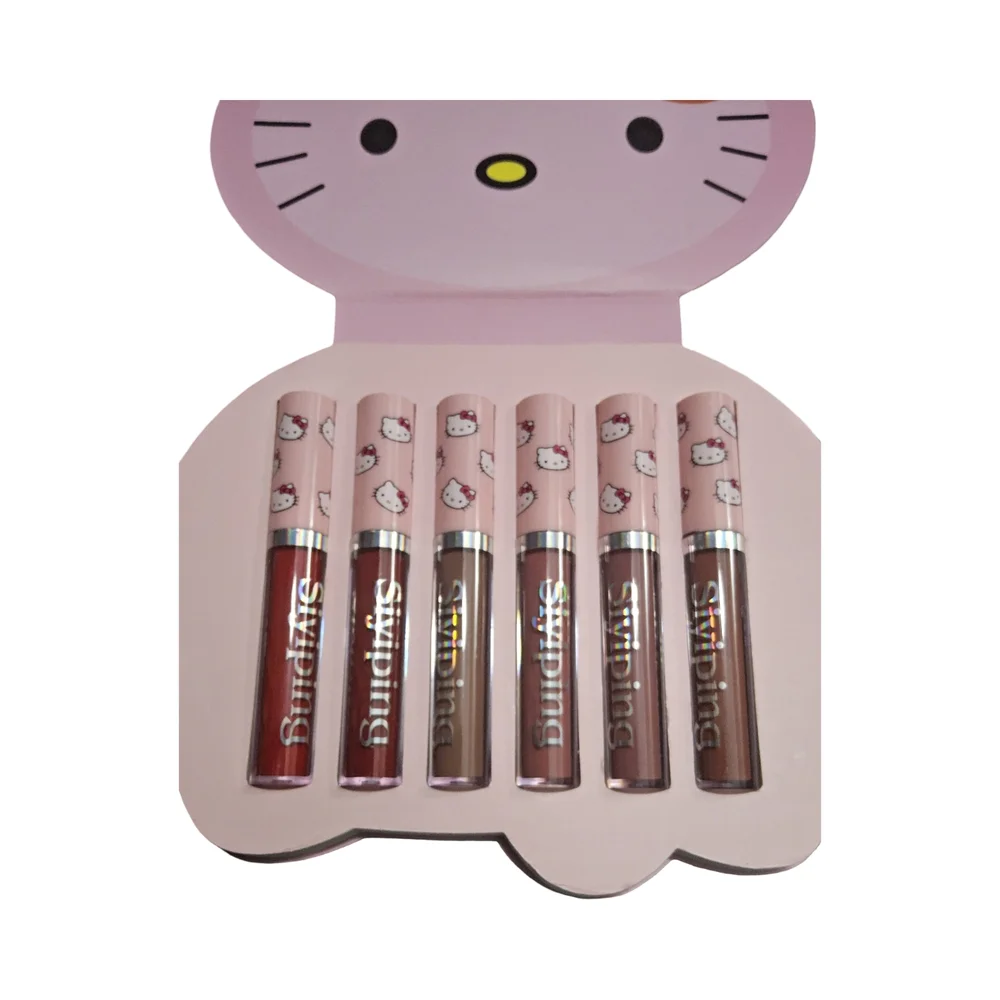NFS New Hello Kitty Lipstick Set - Pink and Brown Shades 6 shades